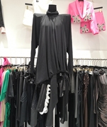 黑色连衣裙高级感2023年秋季设计感高冷御姐范时尚(范，时尚)性感轻熟风短裙