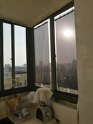 阳台防尘挡风帘卷帘窗帘遮光百叶窗升降隔热遮阳网窗户免打孔