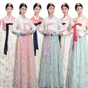 韩服女韩国传统服饰朝鲜族宫廷民族表演舞台舞蹈演出服装套装