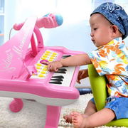 电子琴儿童初学者小女孩钢琴婴幼儿，一带话筒6玩具1岁3宝宝4可弹奏