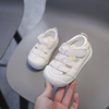 婴儿真皮凉鞋女夏季0一1-3岁男宝幼儿防滑软底包头学步鞋宝宝鞋子