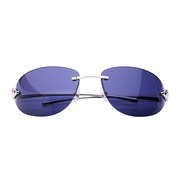 cartier女士紫蓝色无框太阳眼镜，t8200614仅支持香港交货