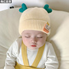 新生的儿月子帽秋冬三个月宝宝帽子0一6月婴儿，帽男宝女宝毛线胎帽