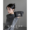 Vibe Ring/小众褶皱链条小包包高级感头层牛皮开春单肩斜挎包