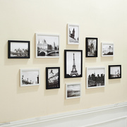 11框简约欧式创意黑白组合照片墙客厅卧室相片墙相框墙挂墙摆台