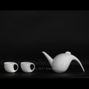 软装样板间客厅餐桌现代简约骨瓷茶壶茶杯套装下午茶差距饰品摆件