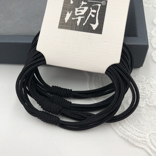 皮筋4根装多层发绳少女头绳皮套发圈简约气质韩版橡皮筋扎头发饰