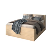 北欧风格 气动高箱床体储物 现代简约卧室15米18米板式双人床