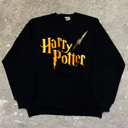 Harry Potter哈利波特简约字母创意长袖卫衣男女vintage复古外套