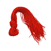红线绳挂玉佩的掉坠绳，脖子穿玉挂件红黑色男女生手工编织细线