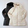 冬季女中长款长袖棉服，外套连帽立领，拉链压胶百搭薄棉衣x15