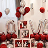 love婚房布置套装结婚字母铝膜气球透明盒子婚礼婚庆客厅装饰场景