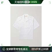 香港直邮潮奢 Marni 玛尼 男士可拆卸领波尔卡圆点棉质府绸衬衫