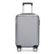 拉链旅行箱abs20寸拉杆箱可印制logo行李箱万向轮登机箱定制