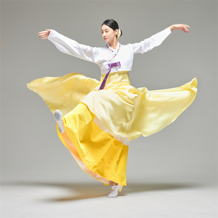 舞依恋朝鲜舞蹈服装表演艺考舞台演出服韩服女套装练习练习服