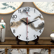 定制静音钟表座钟客厅家用新中式时钟创意挂钟座式摆件台式钟坐钟