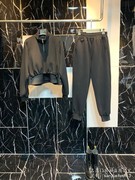 黑色立领帅气复合棉设计款宽松卫衣休闲卫裤女春秋运动服两件套装