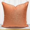 橙色轻奢几何图案卧室客厅沙发，大靠包现代(包现代)抽象波纹酒店方形抱枕套