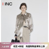 ICE DUST设计师品牌 IINC 23AW分割拼接设计光泽感衬衫外套