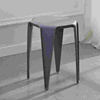 塑料凳子加厚家用可叠放餐桌板凳圆凳，时尚创意高凳子(高凳子)北欧简约椅子