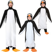 动物小企鹅表演演出服成人儿童豪华马达加斯加企鹅装扮服装亲子装