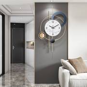挂墙简约家用钟饰北欧装饰钟轻奢个性挂钟客厅创意钟表时钟卧室表