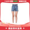 香港直邮msgm女士msgm泼漆印花牛仔短裤