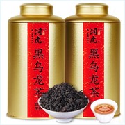 润虎茶叶浓香型油切黑乌龙茶叶300克x2，罐共600克