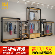 服装店展示架落地衣服架子女装店，货架展示架童装店展柜陈列柜组合