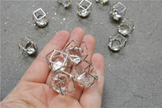复古闪手缝水晶钻菱形玻璃德国进口diy纽扣设计师金属不规则手工