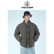 volcom钻石男装户外品牌，立领复古保暖棉服，2024冬季高级感棉衣