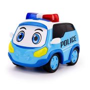 儿童警车联盟玩具车宝宝，男女孩迷你小汽车声光合金回力变形机器人