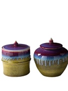 销梅瓶茶叶罐 厨房家居饰品工艺品摆件 现代风格圆形罐软装装饰厂