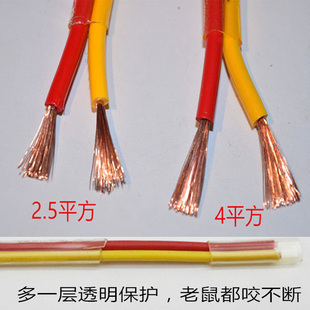 金2*2.5平方护套线，双保护透明软线，灯头线电源线花线电缆线