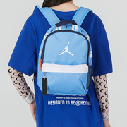 蓝色书包Jordan耐克双肩包AJ飞人大容量旅行儿童学生运动背包