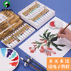 马利牌中国画颜料12色18色24色36色水墨画初学者入门工具套装专业高级工笔画，材料小学生儿童毛笔单支用品全套