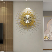 创意时尚钟表挂钟客厅简约现代大气高端艺术，家用玄关装饰时钟挂墙