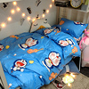 日式动漫机器猫床上用品可爱儿童3床单四件套3学生宿舍被套三件套