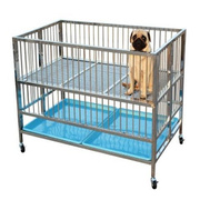 不锈钢可折叠狗笼子狗狗展示笼展台宠物狗跑床产床中大型犬小型犬