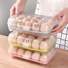 鸡蛋盒冰箱保鲜收纳盒放鸡蛋格防震蛋托厨房塑料水果储物盒蛋架子