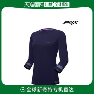 韩国直邮prownq119-3606-1nv女性7分圆领，t恤衫pwx