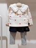 韩国中小童装冬女童宝宝洋气，百搭藏蓝色，加绒裙裤打底长裤
