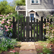 户外防腐木栅栏小木门，入户农村院子围栏，篱笆别墅庭院花园护栏院门
