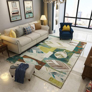 客厅地毯茶几卧室现代北欧简约家用床毯满铺房间，边风格欧美格调可