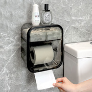 卫生间纸巾盒免打孔壁挂，防水厕所浴室，抽纸卷纸盒洗手间厕纸置物架
