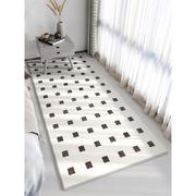 现代简约地垫加厚床边毯卧室长条脚垫可定制客厅沙发茶几地毯垫子