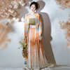捌伍柒原创橙心如意宋制改良汉服，女飞机袖夏季中国风汉元素