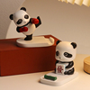 创意麻将熊猫桌面手机支架熊猫花花周边小摆件文创成都纪念品