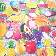 33片一包 水果贴纸 各种水果小贴画 散片水果贴贴纸