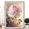 山茶花十字绣2024线绣客厅，花开富贵植物花卉，玄关卧室高端刺绣